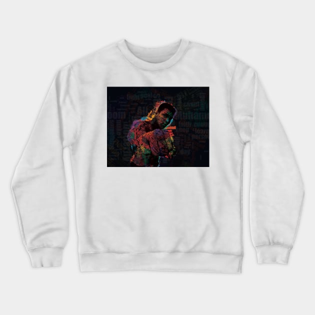 Muhammad Ali Typography Crewneck Sweatshirt by Inspire Change